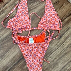 Target Orange and Purple Floral Bikini